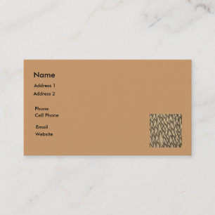 Carte De Visite branches brunes