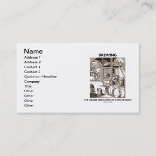 Carte De Visite Brassage de l'application la plus tôt de la