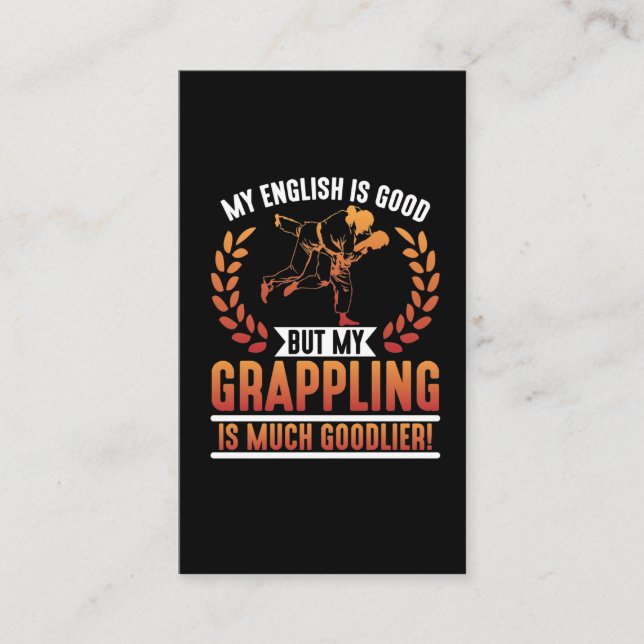 Carte De Visite Brésil : L'art martial combat le Jiu Jitsu (Devant)