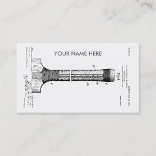 CARTE DE VISITE BREVET DE BATTE DE CRICKET - CIRCA 1906