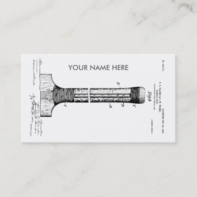 CARTE DE VISITE BREVET DE BATTE DE CRICKET - CIRCA 1906 (Devant)