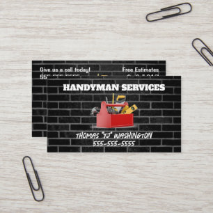 Carte De Visite Brick Handyman