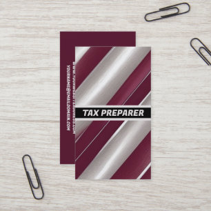 Carte De Visite Brillance de la ligne de préparation fiscale