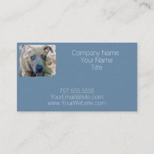 Carte De Visite Brindle Pit Bull Puppy par Shirley Taylor