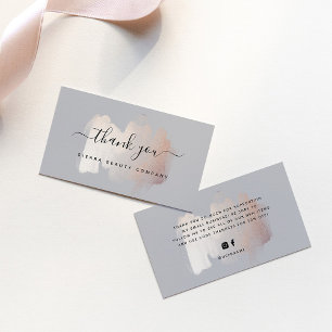 Carte De Visite Brise-brosse chic Merci des petites entreprises