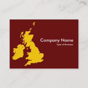 Carte De Visite British Isles - Amber et Dark Maroon (660000)