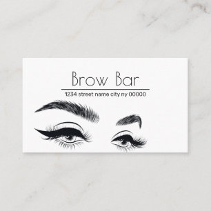 Carte De Visite Broches et cils à micro-lames, Extensions Eyelash 