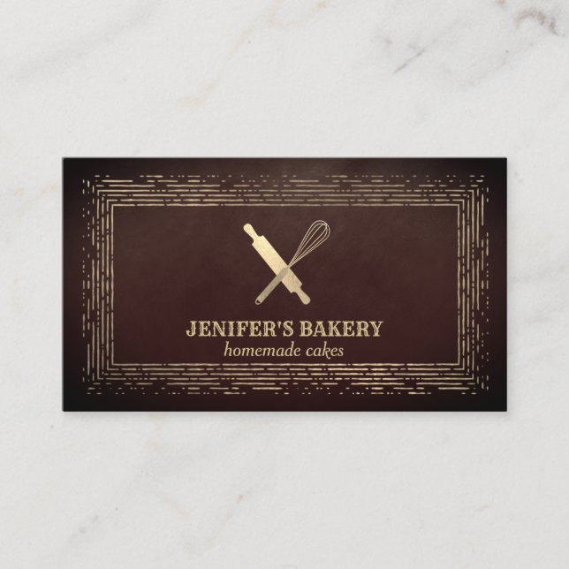 Carte De Visite Brochure professionnelle en or laminoir whisky che (Devant)