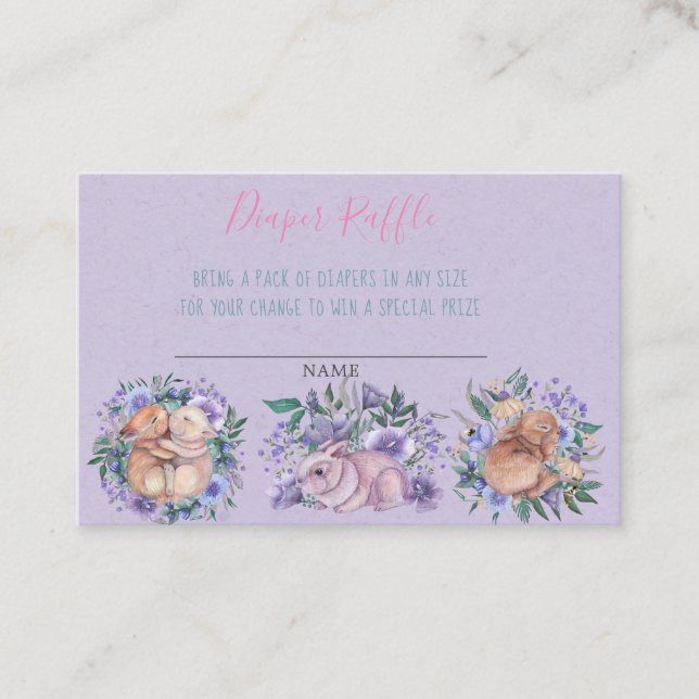 Carte De Visite Brochures à la main Feuilles à couches violettes R (Devant)