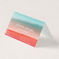 Brochures Abstraites Rouge Turquoise