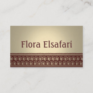 Carte de visite bronzage de Mehindi