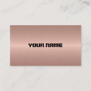 Carte De Visite Bronze acier inoxydable métal 3