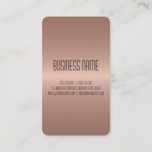 Carte De Visite Bronze acier inoxydable Trou métal