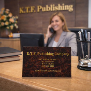 Carte De Visite Bronze professionnel