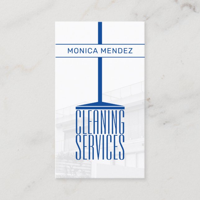 Carte De Visite Broomstick drôle couverture professionnelle  (Devant)