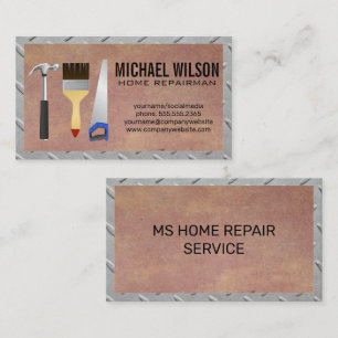 Carte De Visite Brosse à courroie marteau   Réparateur