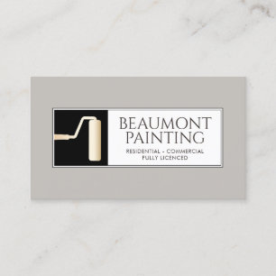 Carte De Visite Brosse à rouleaux pour peintre maison