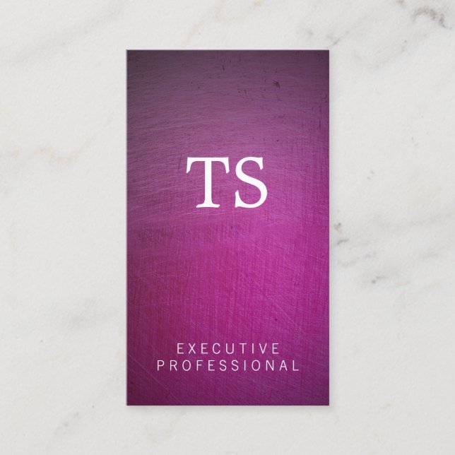 Carte De Visite Brossé métallique (glamour) (Devant)