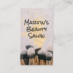 Carte De Visite Brosses de maquillage   Artiste de maquillage
