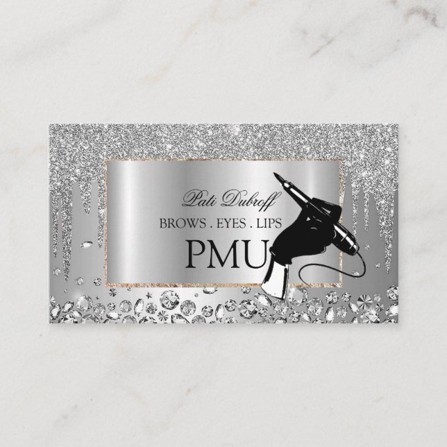 Carte De Visite Brosses ULM Microblading Henna Salon (Devant)