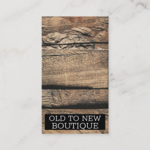 Carte De Visite Brown Rustique Vieux Bois Plank Texture