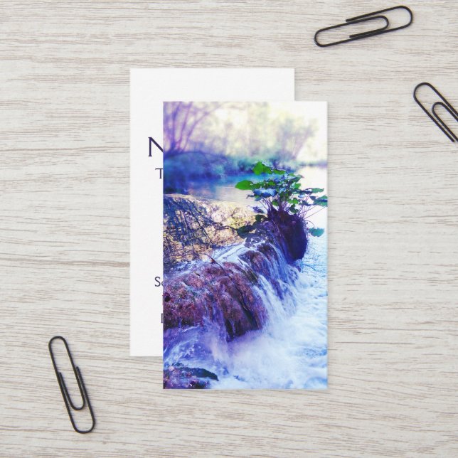 Carte De Visite brume d'eau (Devant/Arrière en situation)