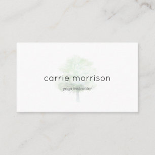 carte de visite brumeux d'arbre