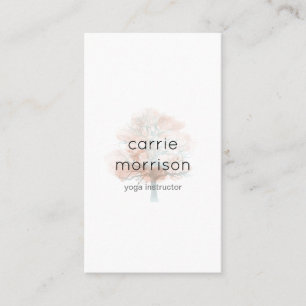 carte de visite brumeux d'arbre