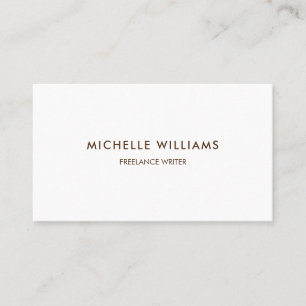 Carte De Visite Brun professionnel minimaliste