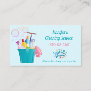 Carte De Visite Bubbles Nettoyage Fournitures Services de Nettoyag