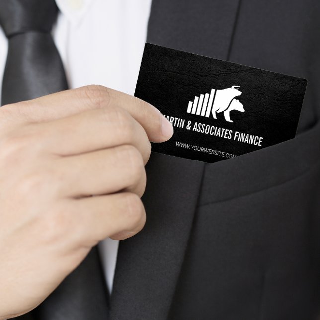 Carte De Visite Bull Bear Stocks | Graphique Finances (Créateur téléchargé)