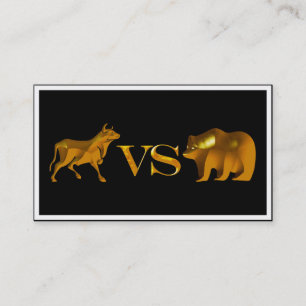 Carte De Visite Bull Market Vs Bear Market