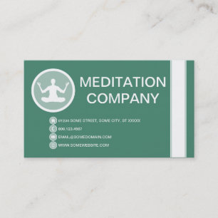 Carte De Visite Bulle de la MÉDITATION
