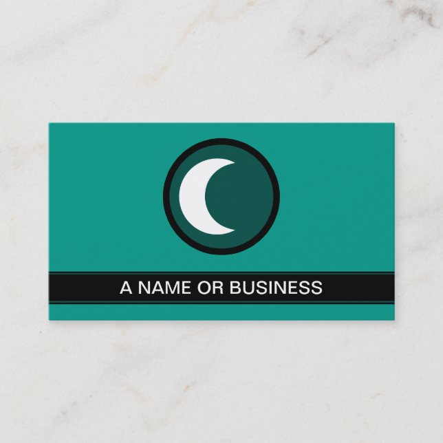 Carte De Visite bulle verte de mer (Devant)