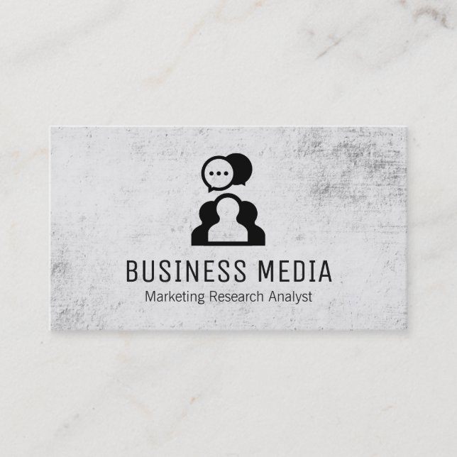 Carte De Visite Bulles conversations | Groupe (Devant)
