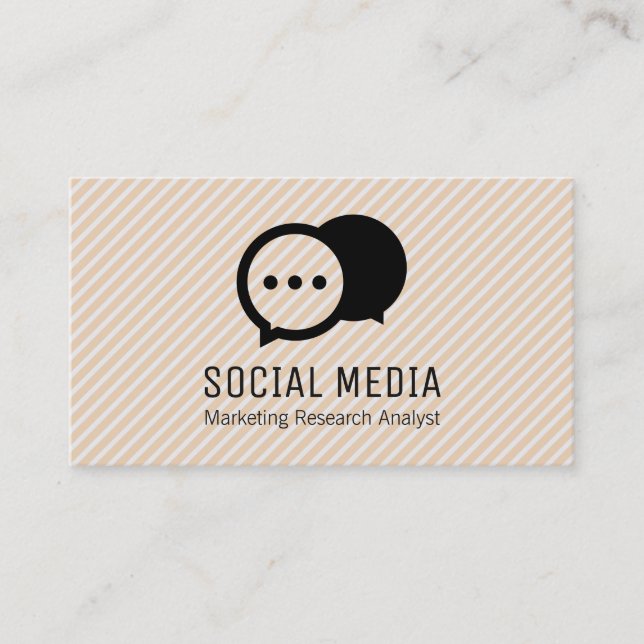 Carte De Visite Bulles conversations | Groupe | Tracées (Devant)