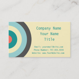 Carte De Visite Bullseye combiné gris par Shirley Taylor