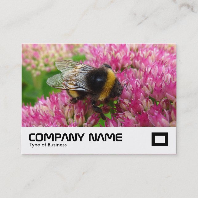 Carte De Visite Bumble Bee sur Sedum (Devant)