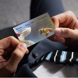 Carte De Visite Bumble Bee tout couvert de pollen de la pollinisat