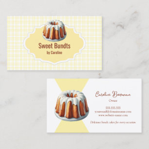 Carte De Visite Bundt Cake Bakery