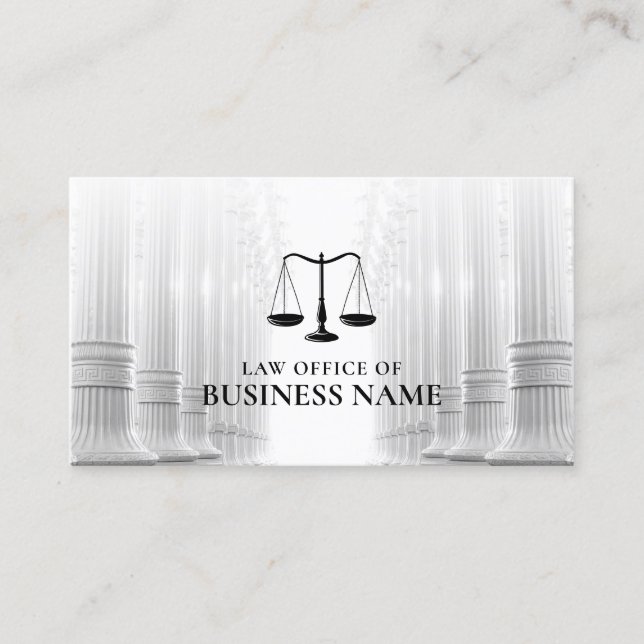 Carte De Visite Bureau de droit professionnel de l'avocat (Devant)