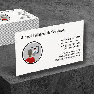 Carte De Visite Bureau d'entreprise Affaires médicales de télésant