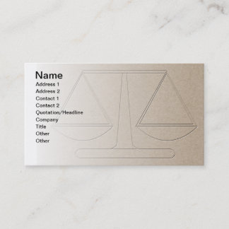 Carte De Visite Bureau du droit