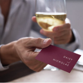 Carte De Visite Burgundy Maroon Comptable Avocat Tous Professionne