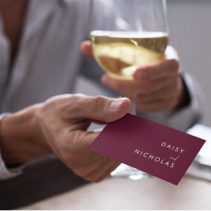 Carte De Visite Burgundy Maroon Comptable Avocat Tous Professionne