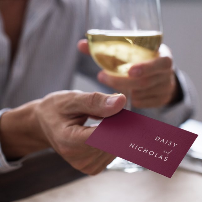 Carte De Visite Burgundy Maroon Comptable Avocat Tous Professionne (Créateur téléchargé)