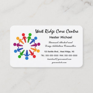 Carte De Visite Bus du conseiller en toxicomanie et alcoolisme édi