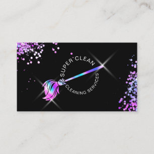 Carte De Visite Bus Holographe de nettoyage domestique