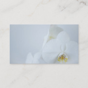 Carte De Visite Business Card White Orchids