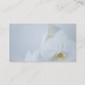 Carte De Visite Business Card White Orchids